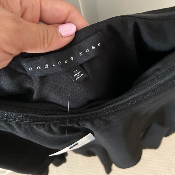 NWT Nordstrom Endless Rose black dress - Picture 2 of 3